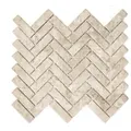 Mosani Mosaikfliesen Rechteckiges Keramikmosaik Mosaikfliesen beige matt / 10 Matten