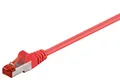 CAT 6 Patchkabel, S/FTP (PiMF), Kupferkaschierter Aluminiumleiter, Rot, 5 m