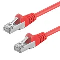 CAT.6 S/FTP PiMF Kabel 5m rot doppelt geschirmt CCA Patchkabel LAN DSL Netzwerk