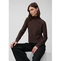 s.Oliver Longpullover Strickpullover Rollkragenpullover mit feinen Pailletten braun XL (42)