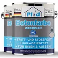 Plid Betonfarbe 5L Kieselgrau – für ca. 50m² / Bodenbeschichtung Bodenfarbe Sockel – Innen- & Außenbereich, wetterfest & abriebfest