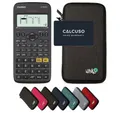 CASIO Taschenrechner fx-82DE X ClassWiz inkl. WYNGS Schutztasche Dunkelgrau