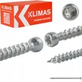 Klimas Holzbauschraube WKFC Vollgewinde-Konstruktionsschrauben Zylinderkopf Weiß, (50 St)