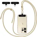 Handykette Universal Gold Nylon Verstellbar Für alle Smartphones 160cm