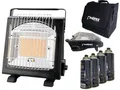 Phönix Heizstrahler Gasheizung 1,7KW Keramik Gasstrahler Camping Heizung +Tasche