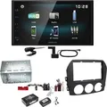 Kenwood DMX-125DAB Bluetooth MP3 USB Digitalradio Einbauset für Mazda MX-5 NC FL