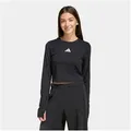 adidas Sportswear Funktionsshirt JG TF CROP LS schwarz 152 EU