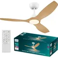 Philips Olas Deckenventilatorleuchte 32 W (Ventilator) + 24 W (Leuchte), LED, IP20, Weiß - Weiß