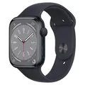 Apple Watch Series 8 OLED 41 mm Digital 352 x 430 Pixel Touchscreen Schwarz WLAN GPS - Grau