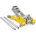 VEVOR hydraulischer Rangierwagenheber Wagenheber mit niedrigem Profil 3 t, robuster hydraulischer Wagenheber aus Aluminium hydraulischer Wagenheber mit Doppelkolben-Schnellhubpumpe, gelb 93-465 mm