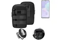 K-S-Trade Handyhülle für TCL 405, Holster Gürtel Tasche Handy Tasche Schutz Hülle dunkel-grau viele