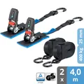 valonic COUGAR 2x 4m Spanngurte mit Ratsche und Haken, TÜV/GS Zurrgurte Zurrgurt