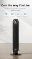 Dreo Tower Fan DR-HTF007 Turmventilator mit Timer 4 Stufen 240V Schwarz NEU
