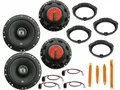 DSX JBL für Mercedes C Limousine W204 Bj 07-13 Boxen Set Tür vorne + hinte Auto-Lautsprecher (70 W)