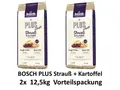Bosch PLUS Strauß & Kartoffel | 2x 12,5 kg Hundefutter