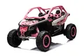 FINOOS Kinder elektroauto Maverick Buggy 24V, kinderauto 2-Sitzer, mit Fernbedienung 2,4GHz, 4 x Motor 24V, 200W, Akku: 24V, 2 – 7 Jahre (Rosa)
