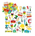 Schaumstoff-Aufkleber - Werkzeuge - Sticker Set zum Basteln für Kinder und als Dekoration - 120 Stück, Sortiert