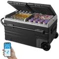 Uimoso Tragbarer Autokühlschrank Gefrierfach Kompressor 115L Dual Zone Camping