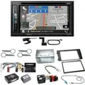 Pioneer AVIC-Z730DAB Navigation Bluetooth CD Einbauset für Audi A6 4B Facelift