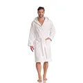 Vossen Damen Bademantel Texas, Einfarbig, Wei? (wei? 030), L (46-52)
