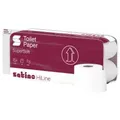 Satino HiLine Toilettenpapier, 3-lagig, hochweiß, MT1 071340 , 1 Packung = 8 Rollen à 250 Blatt