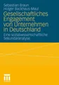 Gesellschaftliches Engagement von Unternehmen in Deutschland Holger Backhaus-Mau