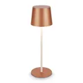 Akku Tischlampe LED USB Aufladbar Kabellos Lampe IP44 Dimmbar Touch 33cm Coffee