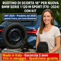 💥 Set Platzsparend Notrad BMW Serie 1 F70 18 M-SPORT 5Fori Cric Schlüssel Sack
