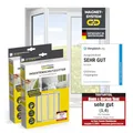 EASYmaxx Insect Protect Fliegengitter Fenster mit Magnetbefestigung | zuschneidbares Moskitonetz | Insektenschutz Fenster bis 110 x 130 cm | Mückenschutz Magnet - leichte Montage [2 Stück]