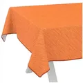 ANRO Tischdecke Wachstuchtischdecke Gartentischdecke Wachstischdecke (Einzelstück 1-tlg), Glatt 140x160cm wasserabweisend mit Saum rot Eckig | 140 cm x 160 cm x 0.25 mm