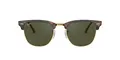 Ray-Ban Unisex Clubmaster Sonnenbrille, Braun (Gestell: Havana, Gläser: Grün Klassisch W0366), Medium (Herstellergröße: 49) EU