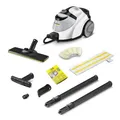 Kärcher Dampfreiniger SC 5 EasyFix Iron mit Heißwasser-Zuschaltung, Dampfdruck: 4,2 bar, Aufheizzeit: 3 min., Fläche: ca. 150 m², Tank: 0,5 l + 1,5 l, Bodenreinigungsset EasyFix und Düsen