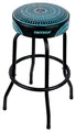 Ortega Guitars gepolsterter Stage Hocker – für Bühne, Bar, Studio, Showroom – 76 cm Höhe – Blue Kaleidoscope (OBS30-BLKC)