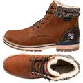 Nebulus Herren Winterstiefel ROVER, warme und praktische Stiefel, Übergangsschuhe, hellbraun - 46