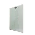 PORTA DOCCIA SCORREVOLE IN PVC KLARGLAS CHAMPAGNE PROFIL 140 CM MOD. DECO