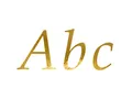 partydeco Sticker, Buchstaben Aufkleber 5 Bögen - 143 Buchstaben 25 Zeichen Sticker Gold