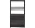 Mirador Pavillon 111 Schwenkbare Lamellenwand 1,23 m Aluminium Anthrazit für Deluxe Per, 111 Schwenkbare Lamellenwand 1,23 m Aluminium Anthrazit für Deluxe Per