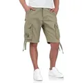 Surplus Raw Vintage Cargoshorts Surplus Raw Vintage Airborne Vintage Herren Cargoshorts grün XXXL