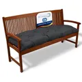 Beautissu Bankauflage Flair BK - Sitzkissen für Gartenbank - Polster Auflage Outdoor - Bankpolster Auflage für Sitzbank & Hollywoodschaukel - ca. 150x50x10 cm - Anthrazit