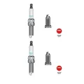 2x NGK 4288 Zündkerze für Mercedes-Benz W203 Hyundai i10 PA
