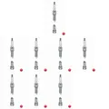 8 x Zündkerze NGK für HYUNDAI, MERCEDES-BENZ CLK (C209), CLK
