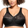 Glamorise Damen 1000 Full Coverage Bra, Schwarz, 90C EU