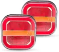 2PCS LKW LED Rückleuchten Set 5 Funktionen 12V 24V Anh