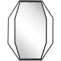 Beliani Wandspiegel, Grau, Metall, Achteckig, 60x80x3 cm, Spiegel, Wandspiegel