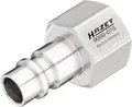 HAZET Luftanschluss-Nippel 9000-015, 16,41 mm (3/8") Innengewinde, für Druckluftkupplungen, Kupplungsstecker Typ 2 Orion, Standard DE, AT, SI, HU, CN, IN, PT, RU, PL, RO, TR