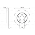 BOSCH 2x Bremsscheiben Voll geölt 0 986 479 S50
