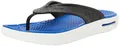 Crocs Inmotion Herren-Flip-Flop, Schwarz/Blau, Größe 45, Black Blue Bolt, 11 UK