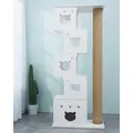 CatS Design Kratzbaum Multi Katzenbaum xxl große Katzen stabil D5a - Weiß
