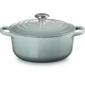 Le Creuset Bräter Signature rund 20 cm Sea Salt