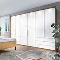 Wiemann Kleiderschrank Loft 300 x 216 cm Glas Weiß